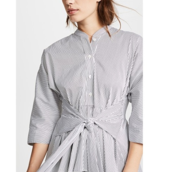 NWOT Tome Striped Peplum Shirt - Picture 5 of 15